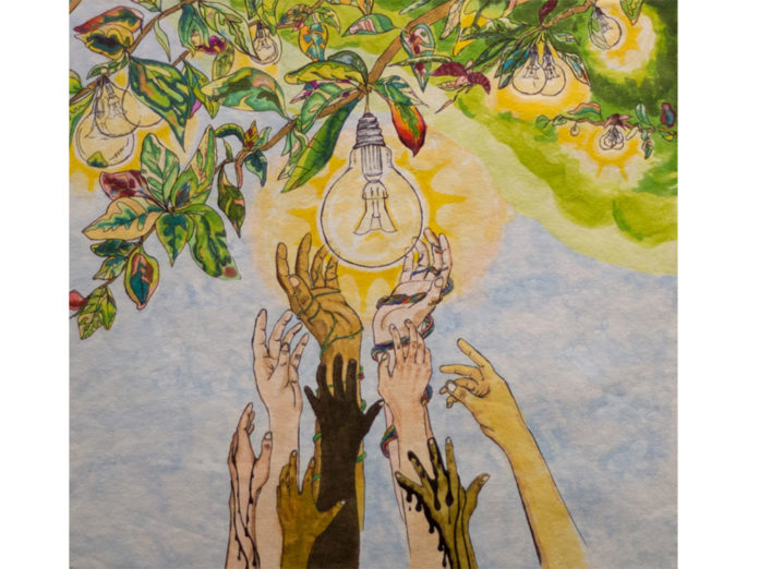 Sherwin_SmartArt_2018_HR-1 ‘Light Up the World,’ was chosen the winner of the sixth annual SmartArt competition among Grand Rapids Public Schools’ high school students. The contest is sponsored by Consumers Energy.