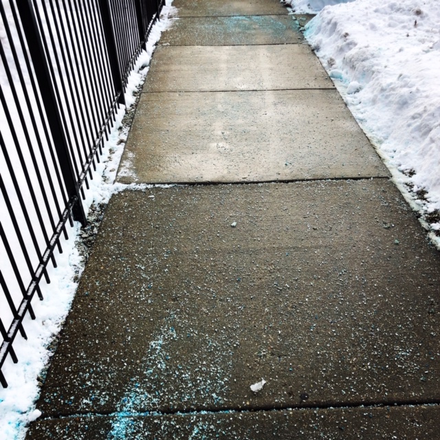 Eco-friendly sidewalk snow removal Chicago