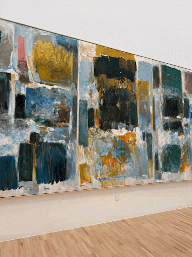 Joan Mitchelle’s abstract painting.