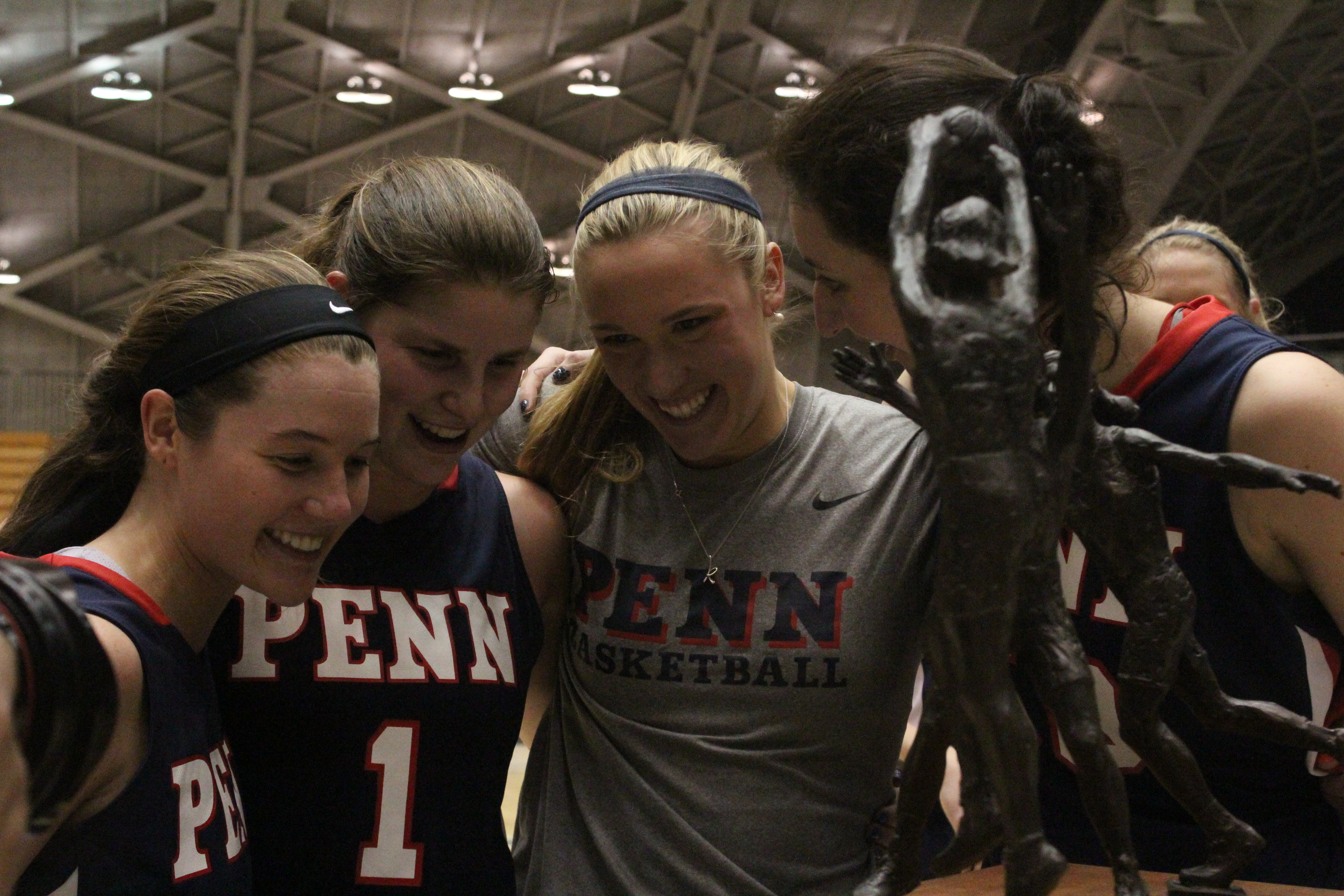 Women's Basketball 2014 Ivy League Title win and celebration The