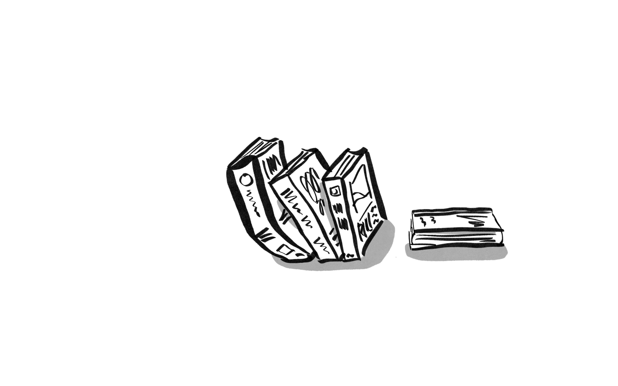 An illustration of 4 books.