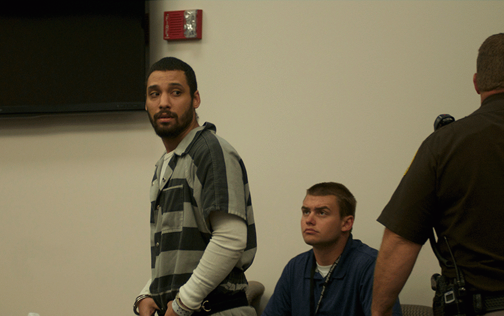 <p>Lansing resident and former iCab taxi driver Brandon McLittle enters the courtroom at Veteran's Memorial Courthouse on Wednesday, June 24 to hear his sentencing for his involvement in an armed robbery which took place Dec. 9, 2014 in East Lansing. Ryan Squanda/The State News</p>