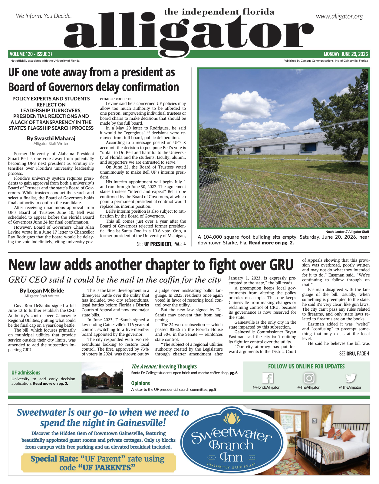 Read our print edition on Issuu