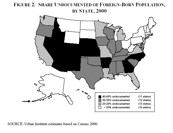Undocumented immigrants make up about 3.7 percent of the U.S.’s current population.