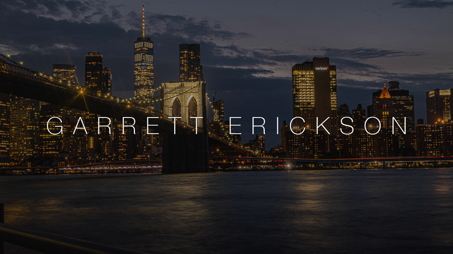 Preview of Garrett 's photography website