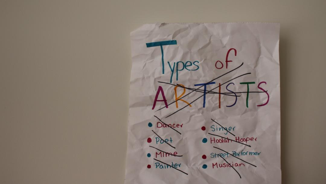 Poster for the artist