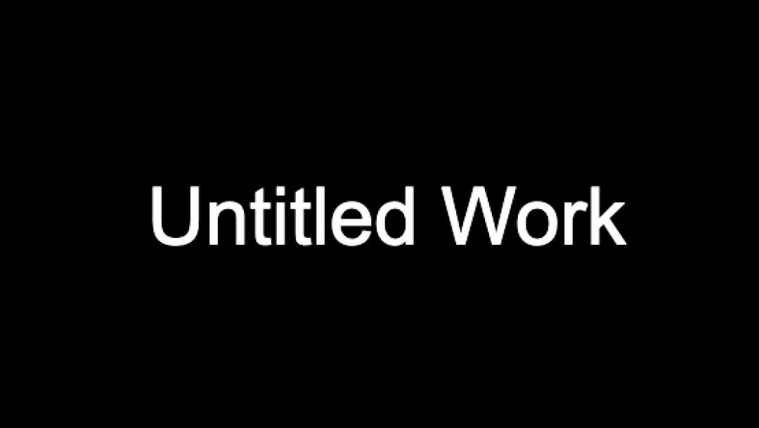Poster for Untitled Work
