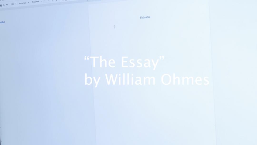 Poster for The Essay