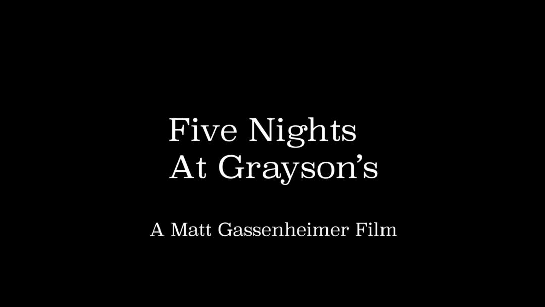 Poster for Five Nights At Grayson's