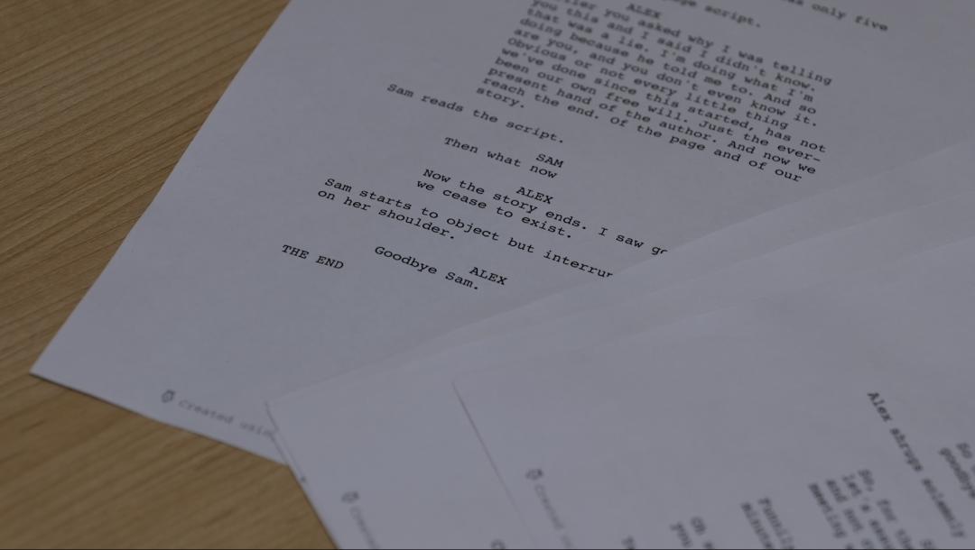 Poster for The Hand Of The Writer