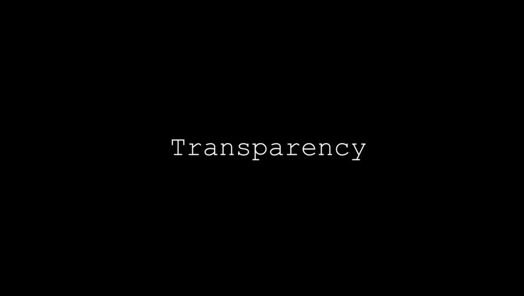 Poster for Transparency