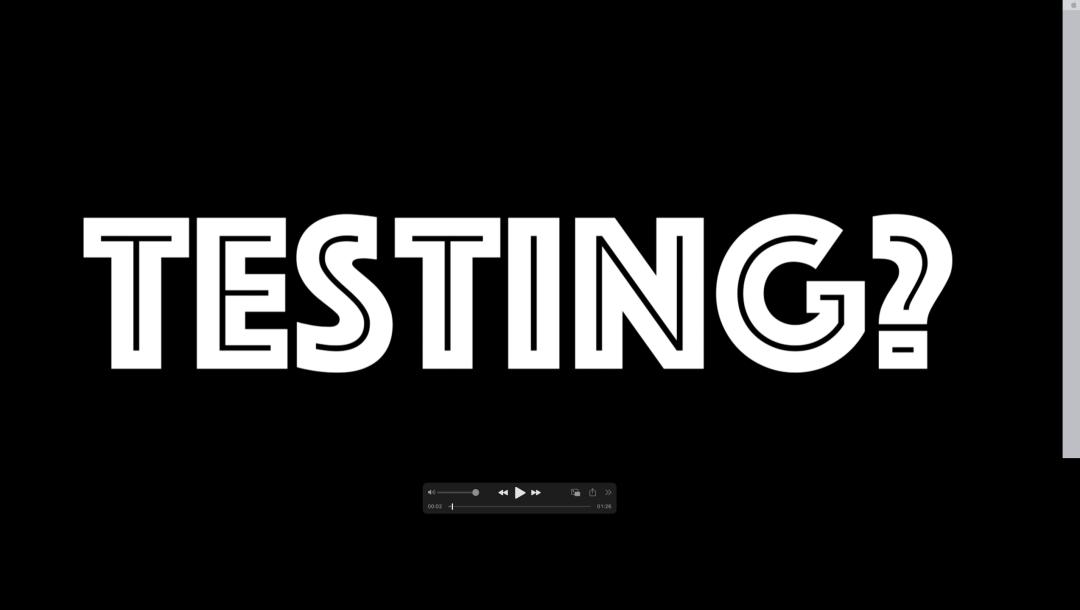 Poster for Testing?