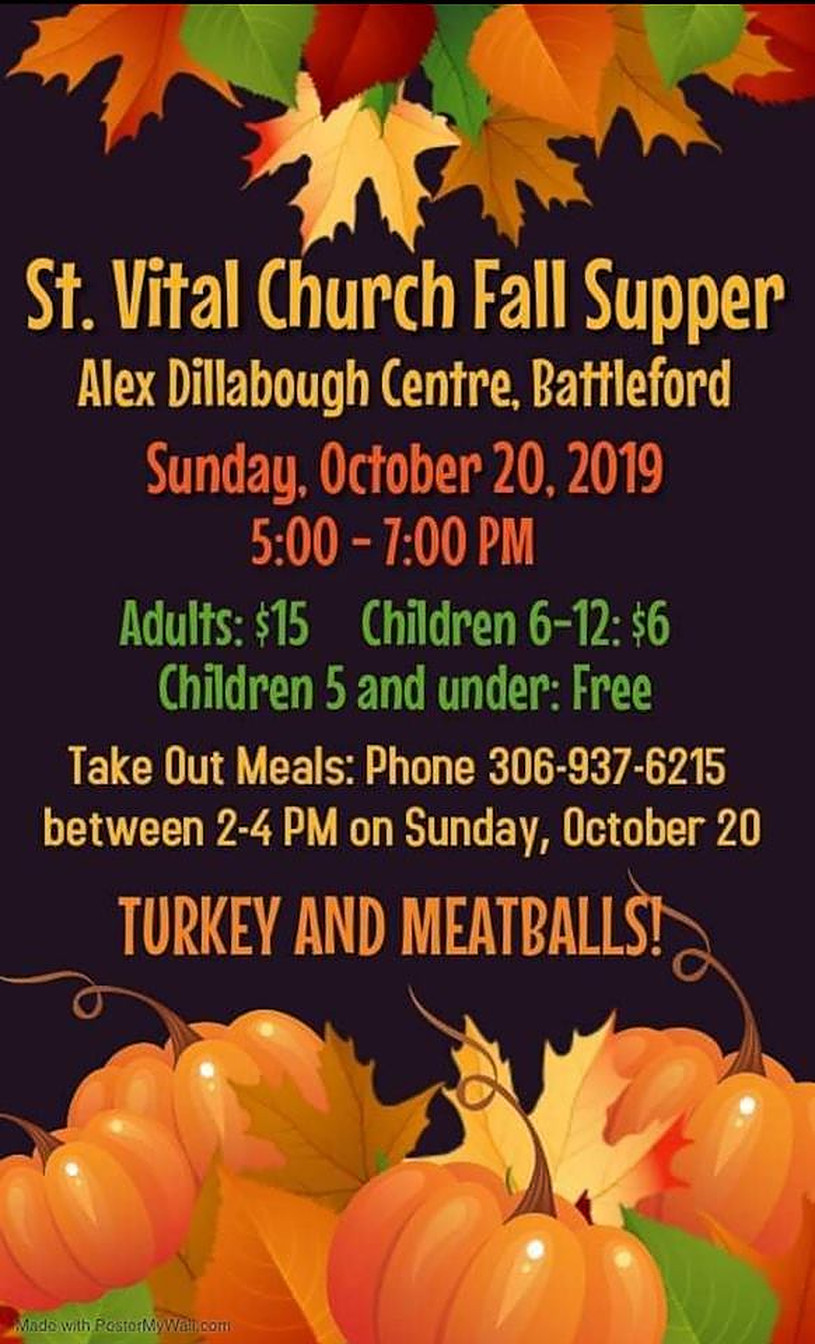 St Vital Fall Supper BattlefordsNOW