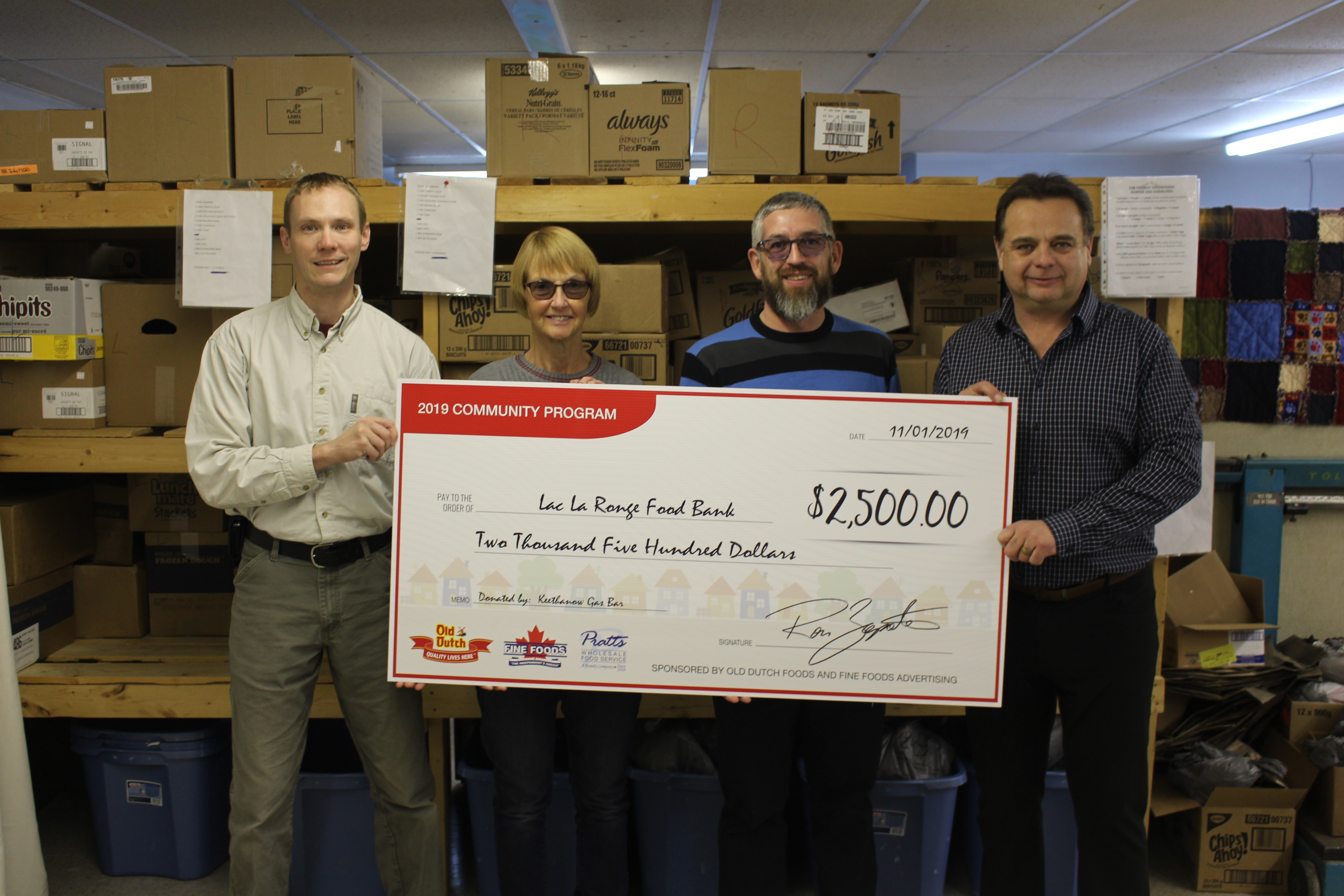 Keethanow Gas Bar makes 5,000 donation to local organizations saskNOW Saskatchewan News