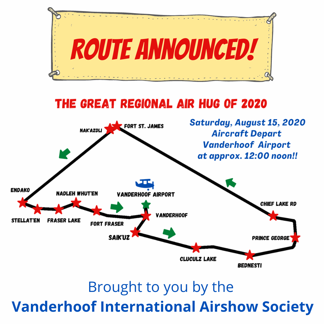 Look up to the sky this weekend Vanderhoof Airshow route announced