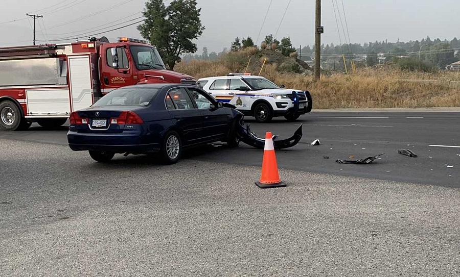 Vehicles detoured after highway crash in Vernon Vernon Matters