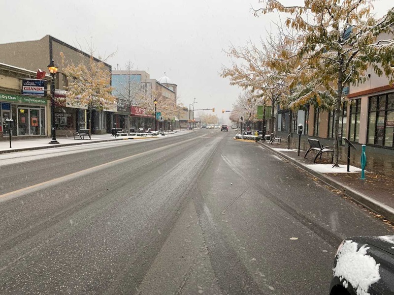 First snowfall of the season; city crews on the streets Vernon Matters