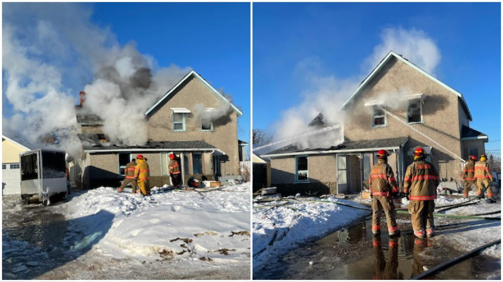 Fire crews respond to house fire in Battleford battlefordsNOW