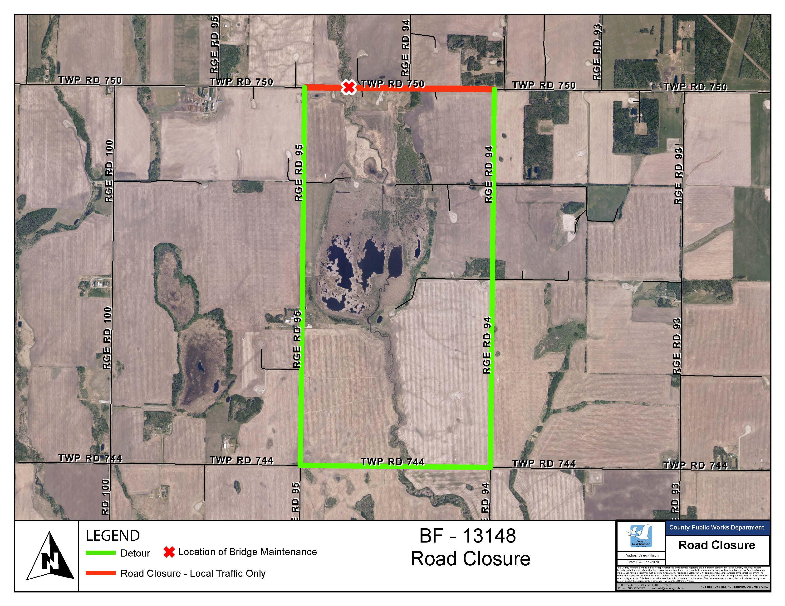 Road closures for bridge repairs coming next week in the County of