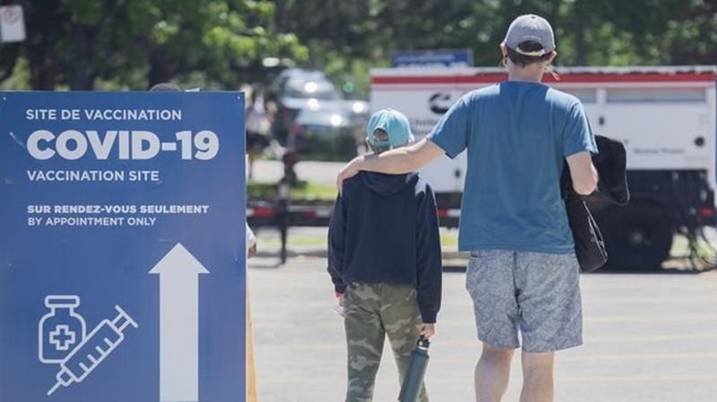 Half of all Canadians have had one COVID19 shot; full