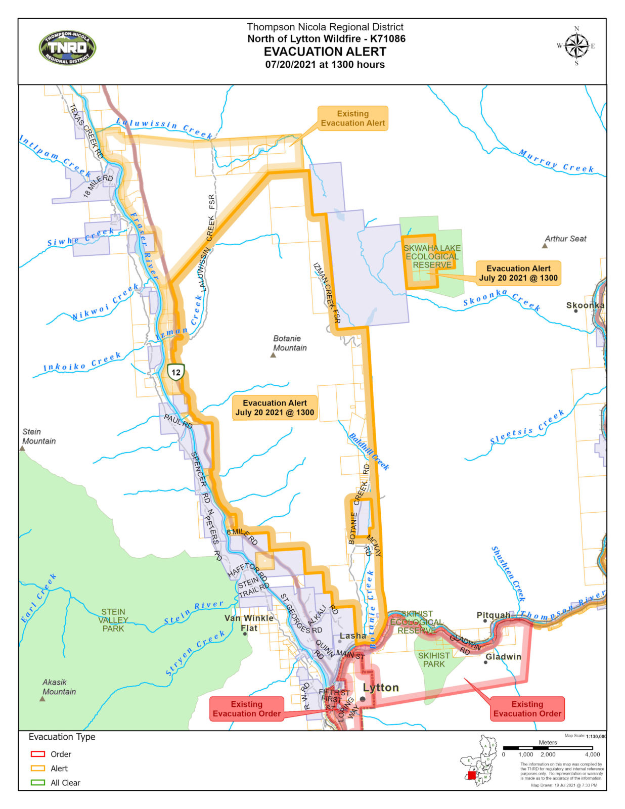 Residents of 53 Lyttonarea properties to return home Tuesday as