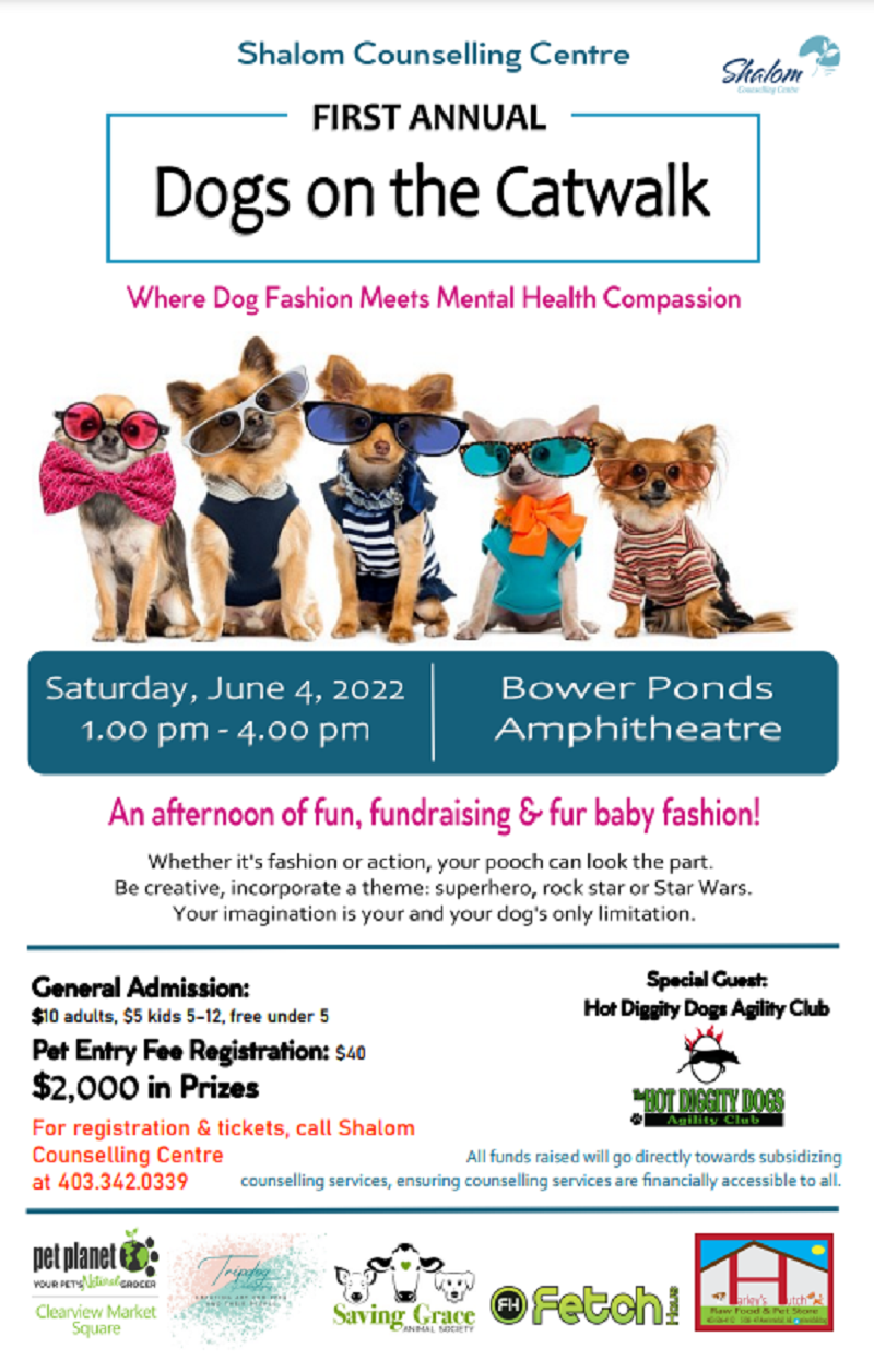 Shalom Counselling hosting dog fashion show for mental health