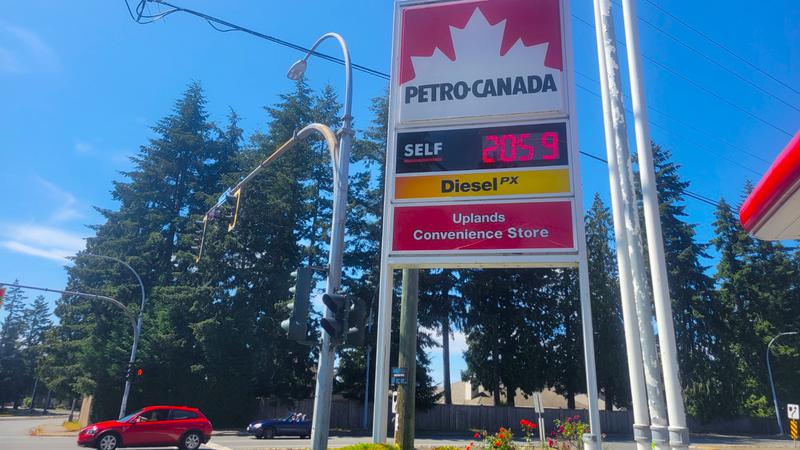 Slightly reduced gas prices across Nanaimo not expected to last