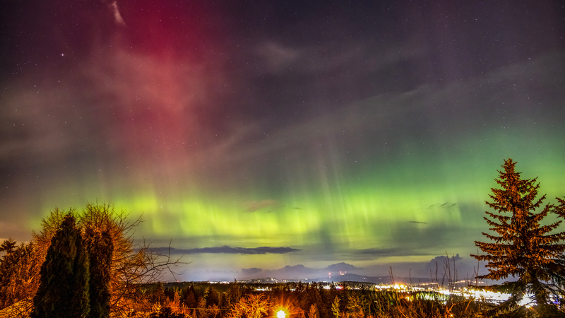 Conditions favourable for Aurora Borealis show over Nanaimo