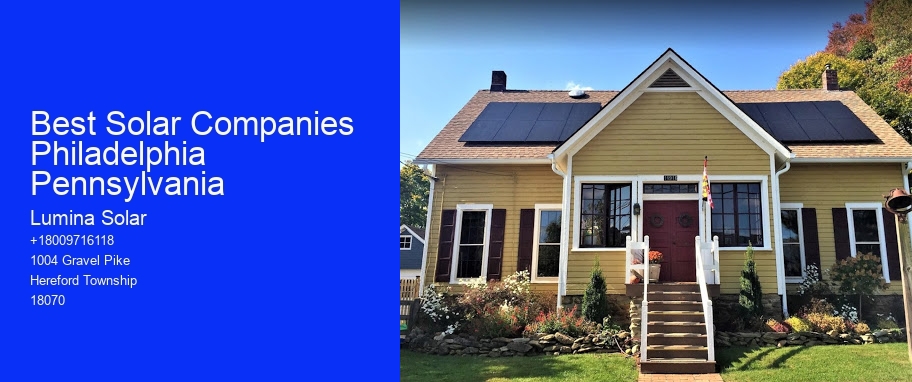 Best Solar Companies Philadelphia Pennsylvania