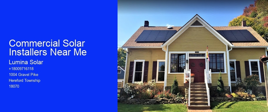 Commercial Solar Installers Near Me