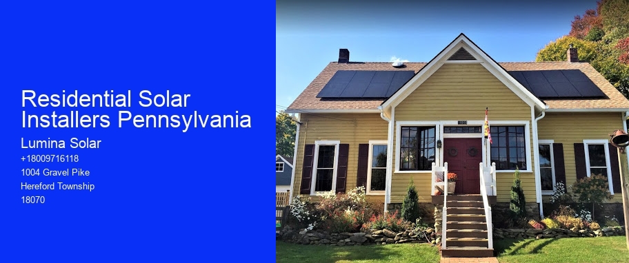 Residential Solar Installers Pennsylvania