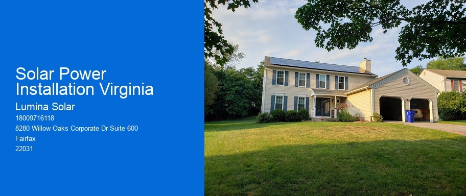 Solar Power Installation Virginia