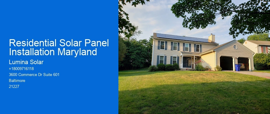 Residential Solar Panel Installation Maryland Lumina Solar Residential Solar Panel Installation Maryland