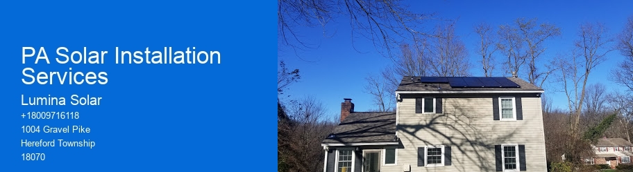 PA Solar Installation Services