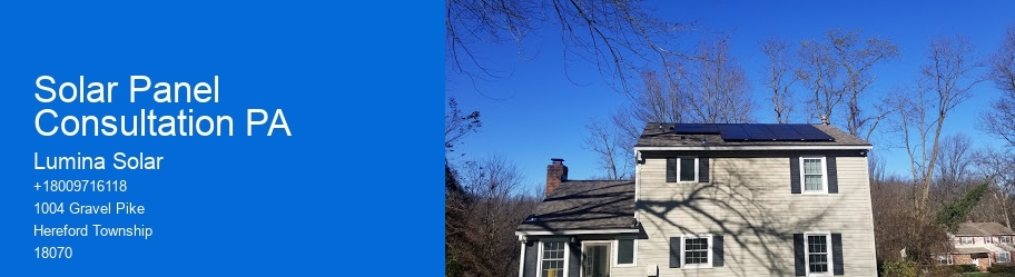 Solar Panel Consultation PA