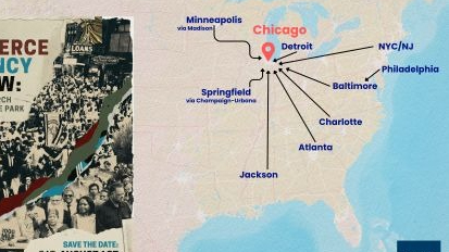 Join one of the national bus routes into Chicago!