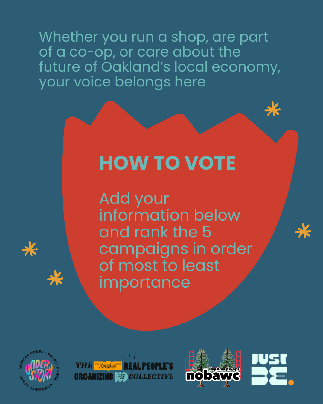 Vote for the next small biz + co-op campaign by August 4th