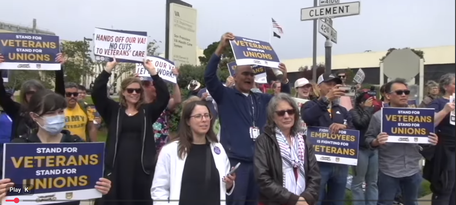 <h3>At Rally Against VA Privatization &amp; Union Busting</h3>