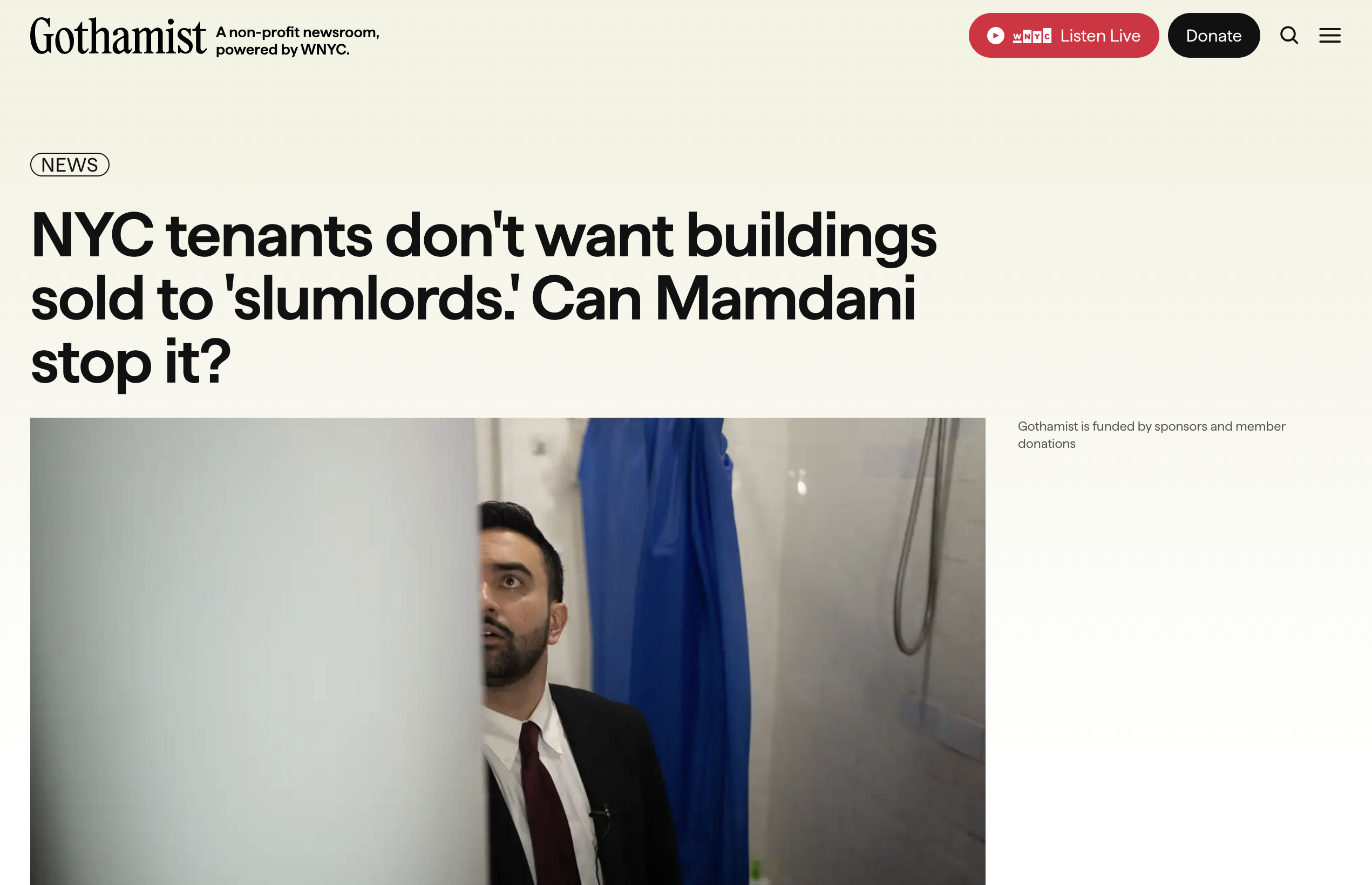 <p class="">NYC tenants don't want buildings sold to 'slumlords.' Can Mamdani stop it?</p>