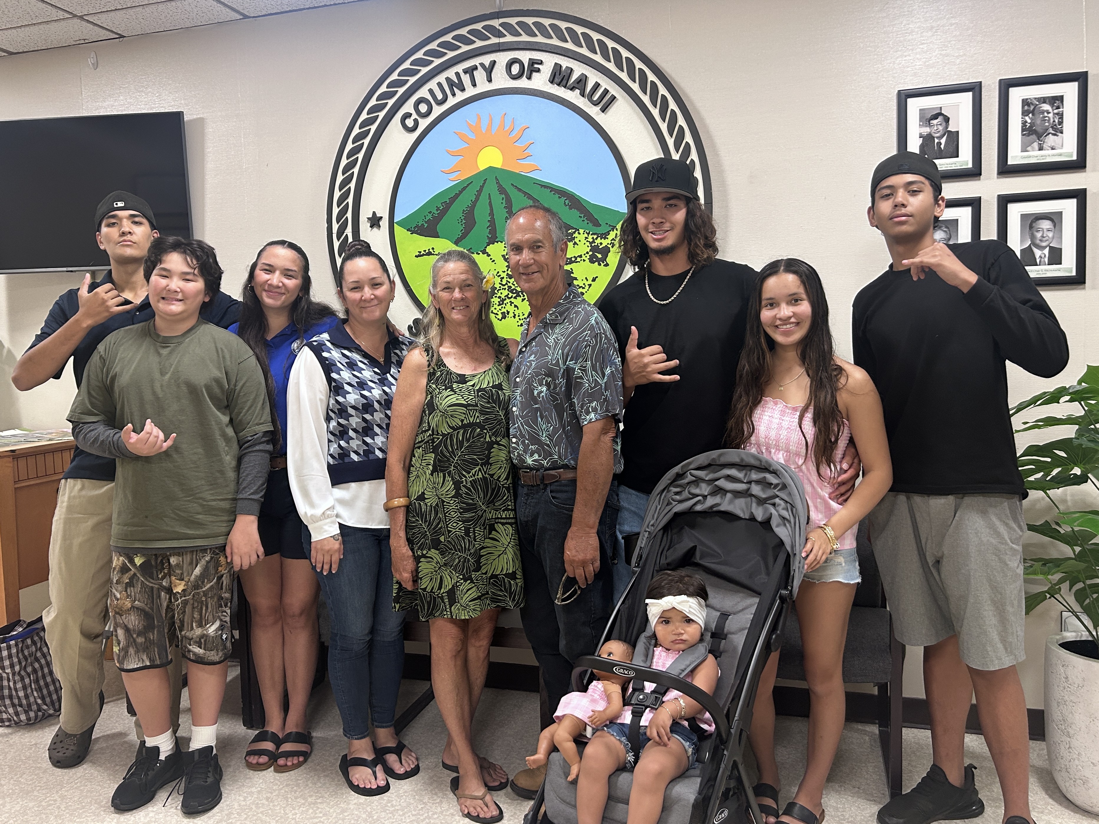 Bobby Pahia Files for Maui County Council with Four Generations of Family by His Side