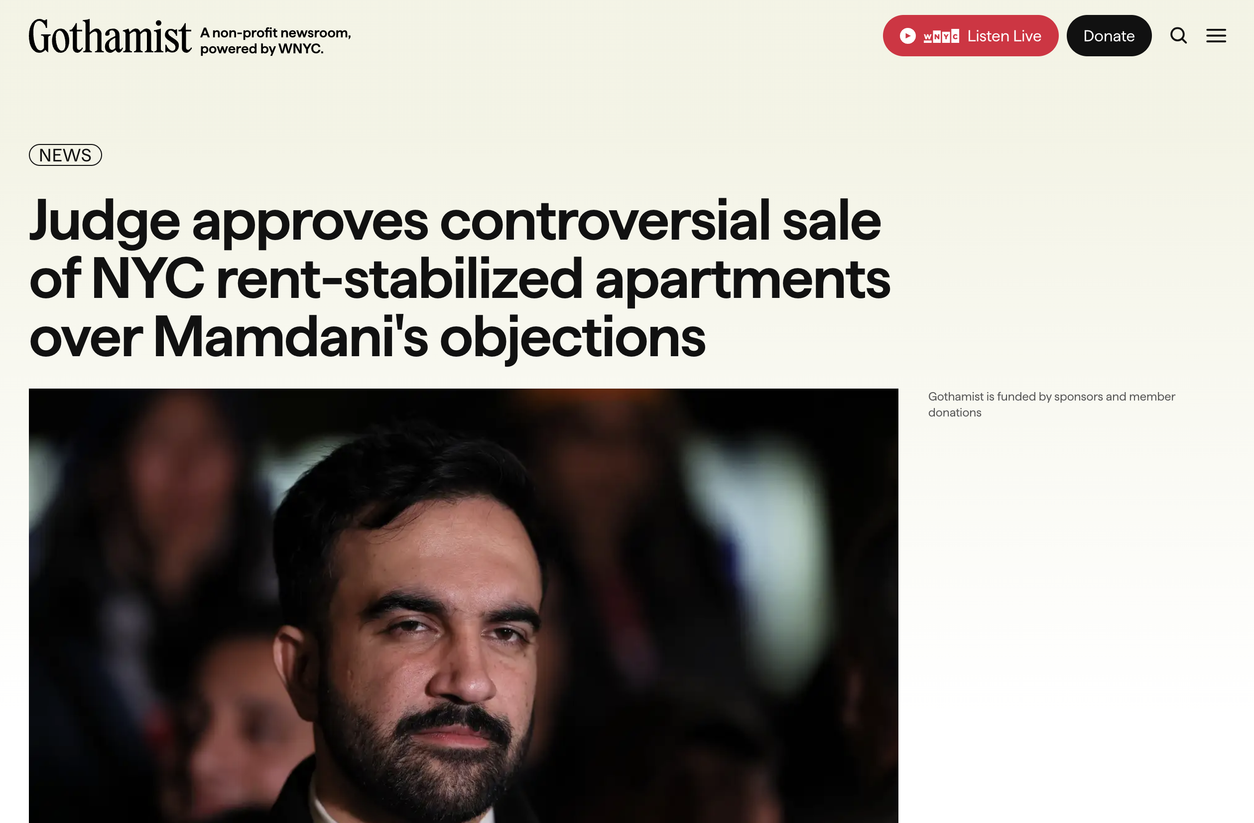 <p class="">Judge approves controversial sale of NYC rent-stabilized apartments over Mamdani's objections</p>