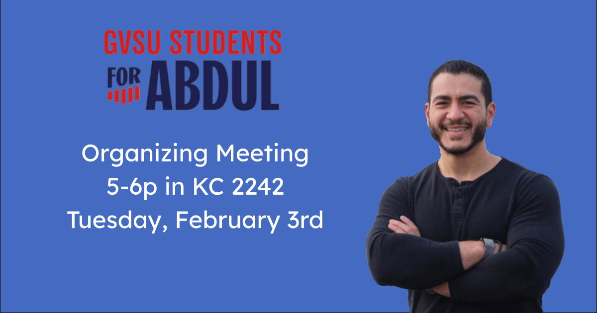 GVSU Organizing Meeting Feb 3