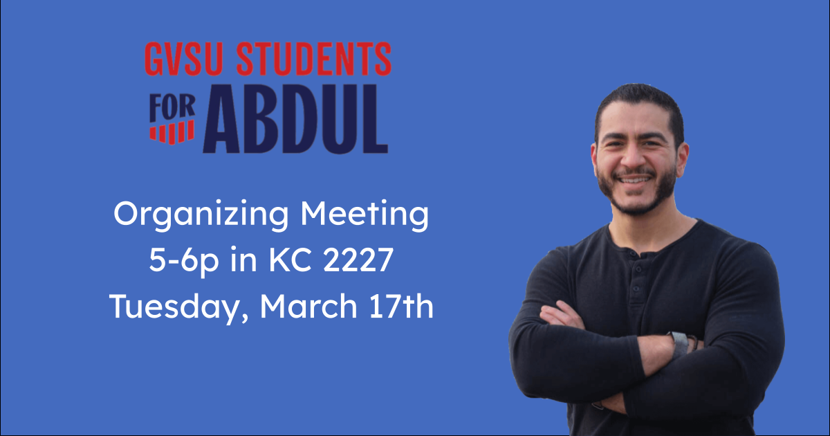 GVSU Organizing Meeting March 17