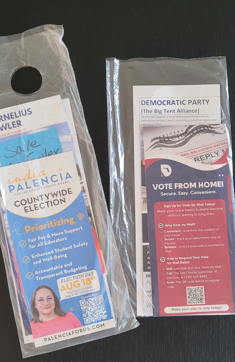 Door Hanger Literature Bag Stuffing Party