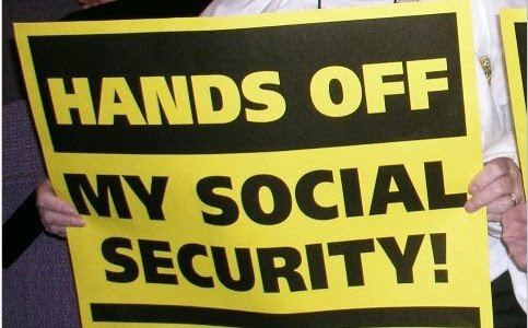 HANDS OFF MY SOCIAL SECURITY RALLY EVERY TUESDAY 