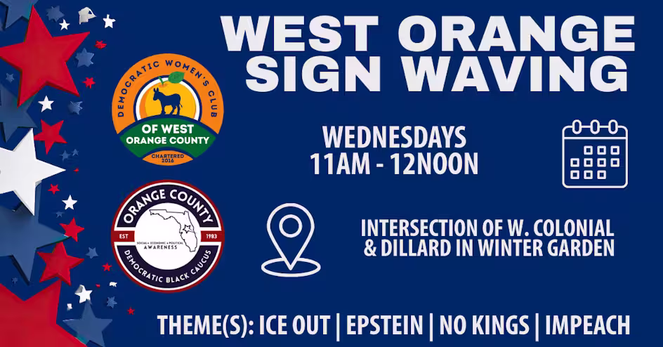 West Orange Sign Waving