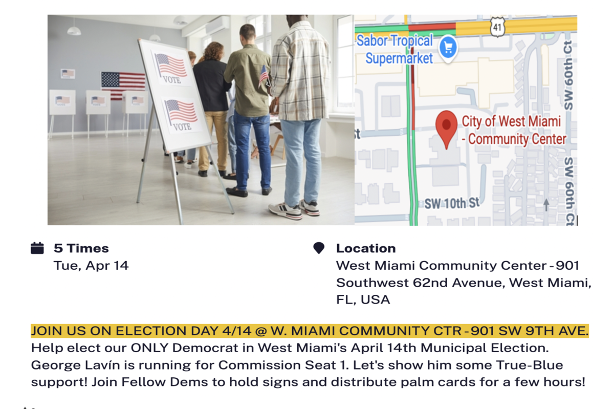 Support George Lavín At The Polls On 4/14!