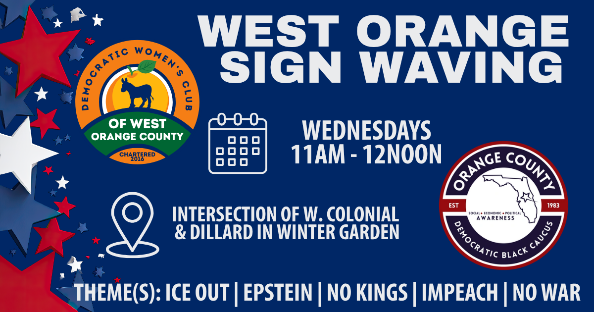 West Orange Sign Waving