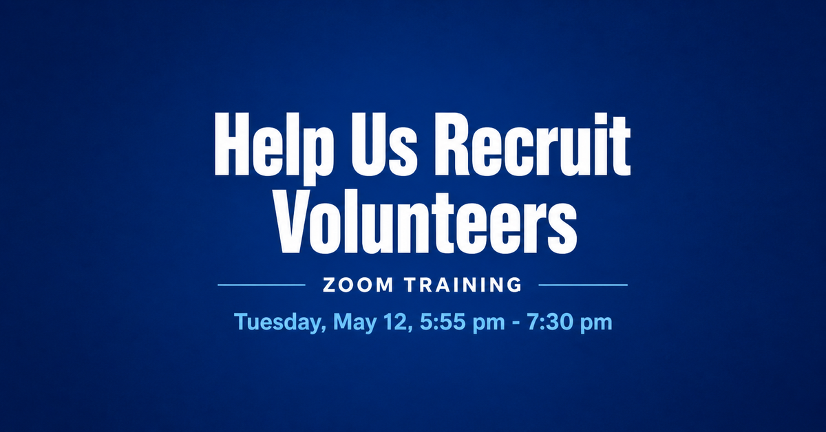 Help us get more Volunteers: Video Training