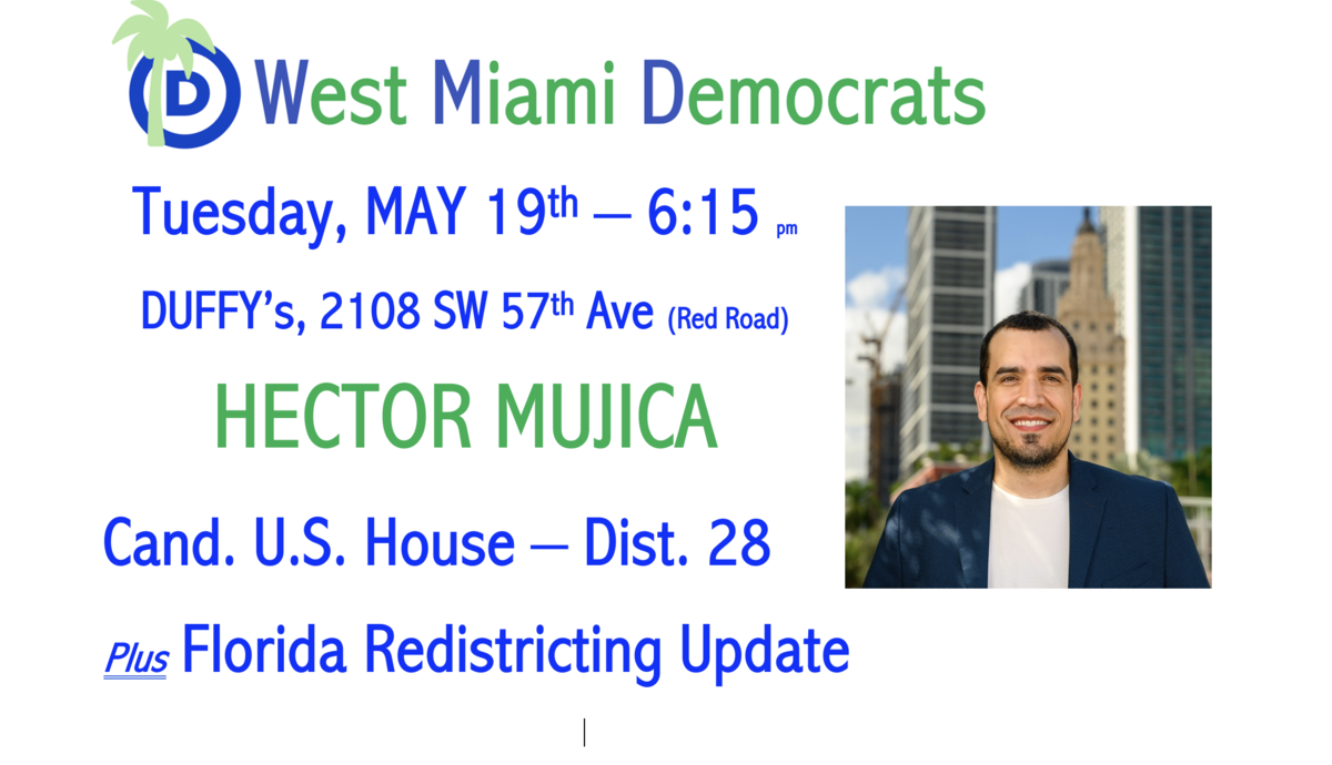 WMD May Meeting - Tues. 5/19 @ 6:15pm